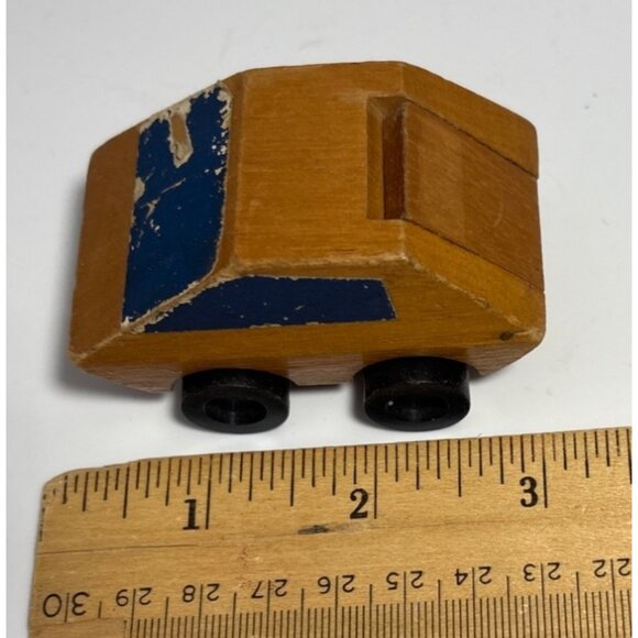 Wooden Putt Putt Toy Car From Korea Vintage 1971 Mattel - Picture 7 of 8
